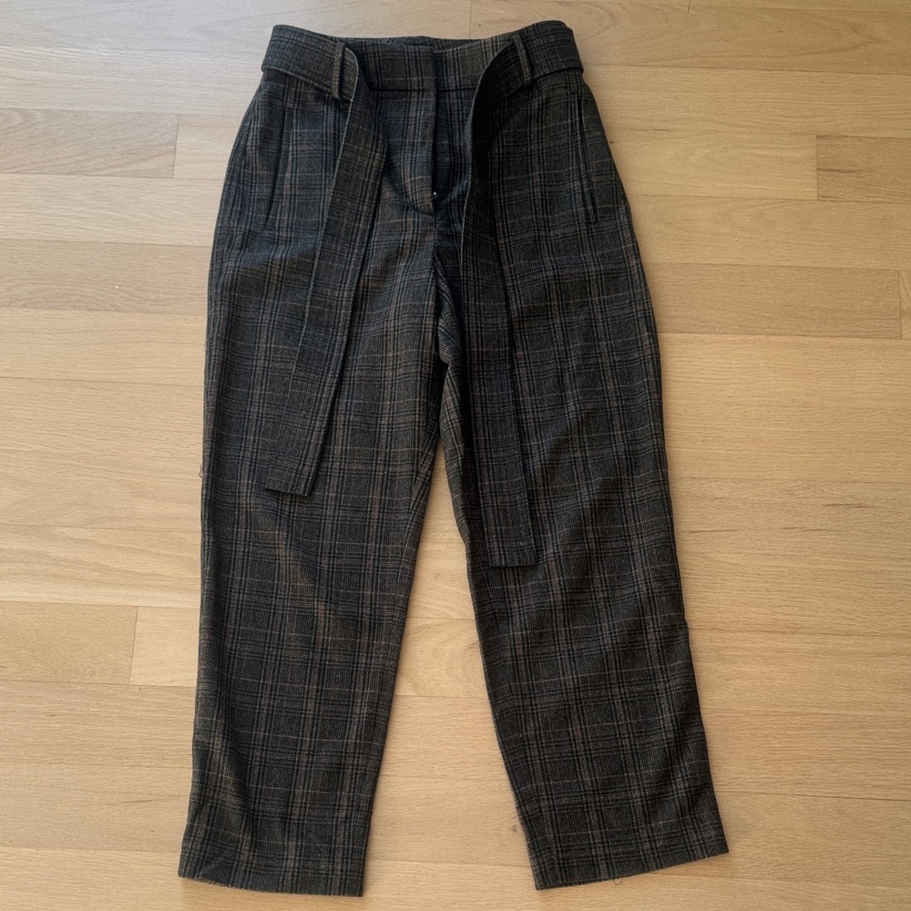 Wilfred Women’s Paperbag Plaid Ankle Pants size US 6